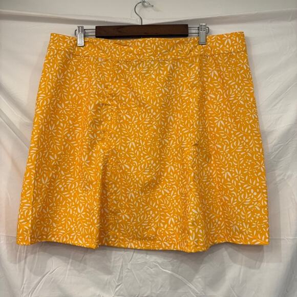 RipSkirt Hawaii Skirt Size XL Length 2 Damask Citrus Yellow Adjustable Quick Dry - Picture 4 of 6